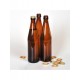 Пивная бутылка "Эмеральд", коричневая 500 мл кроненпробка