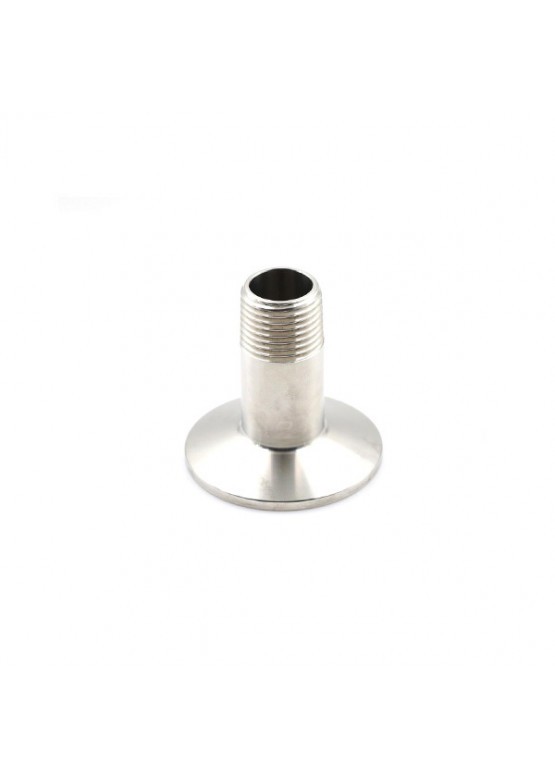 Переходник с клампа 1,5" на наружную резьбу DN15 (1/2")