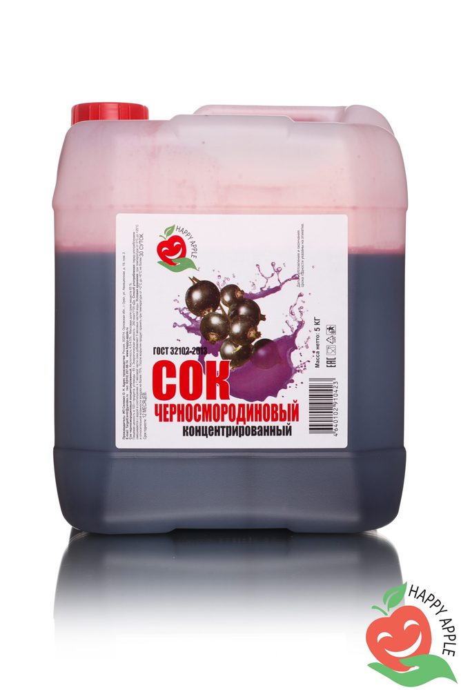 Сок черносмородиновый концентрированный канистра 5кг