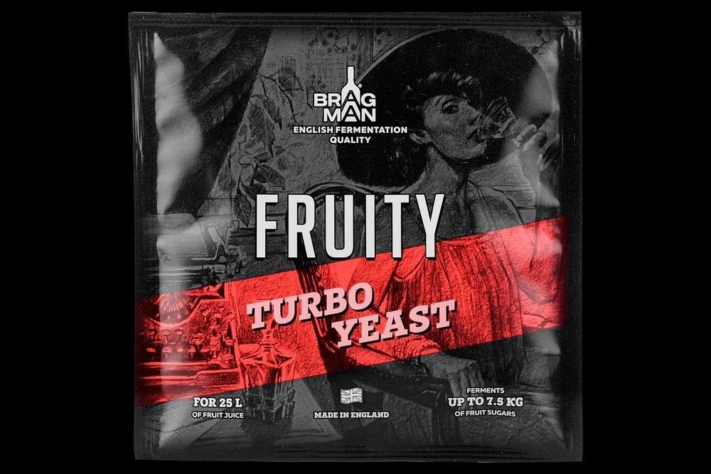 Спиртовые дрожжи Bragman "Fruity Turbo", 72 г