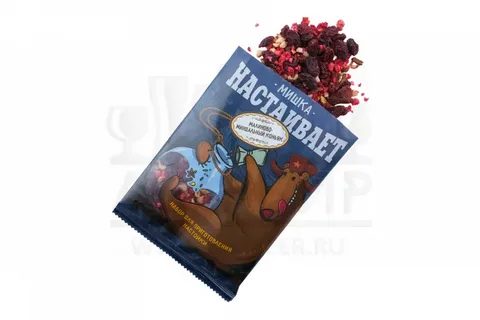 Набор Мишка настаивает для приготовления напитка "Малиново-миндальный коньяк", 25 г