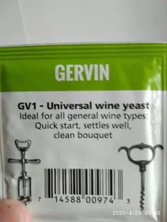 Винные дрожжи Gervin GV1 Universal