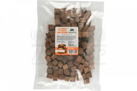 Дубовые кубики Домашняя Мануфактура, сильный обжиг, 250 г