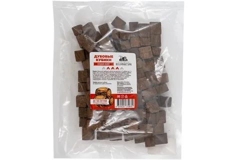 Дубовые кубики Домашняя Мануфактура, средний обжиг, 250 г